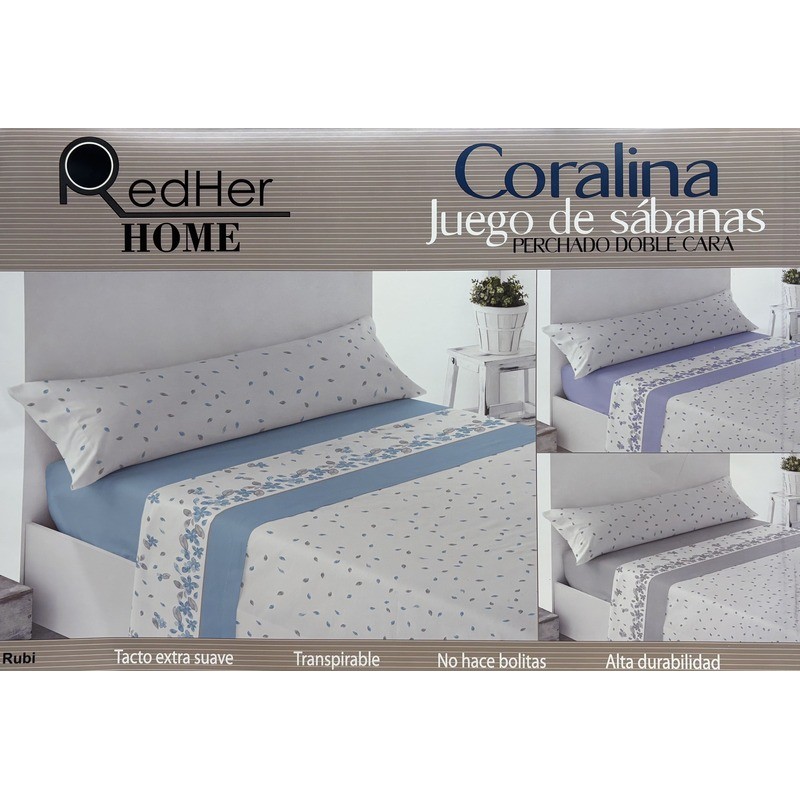 Sábanas coralina Rubi